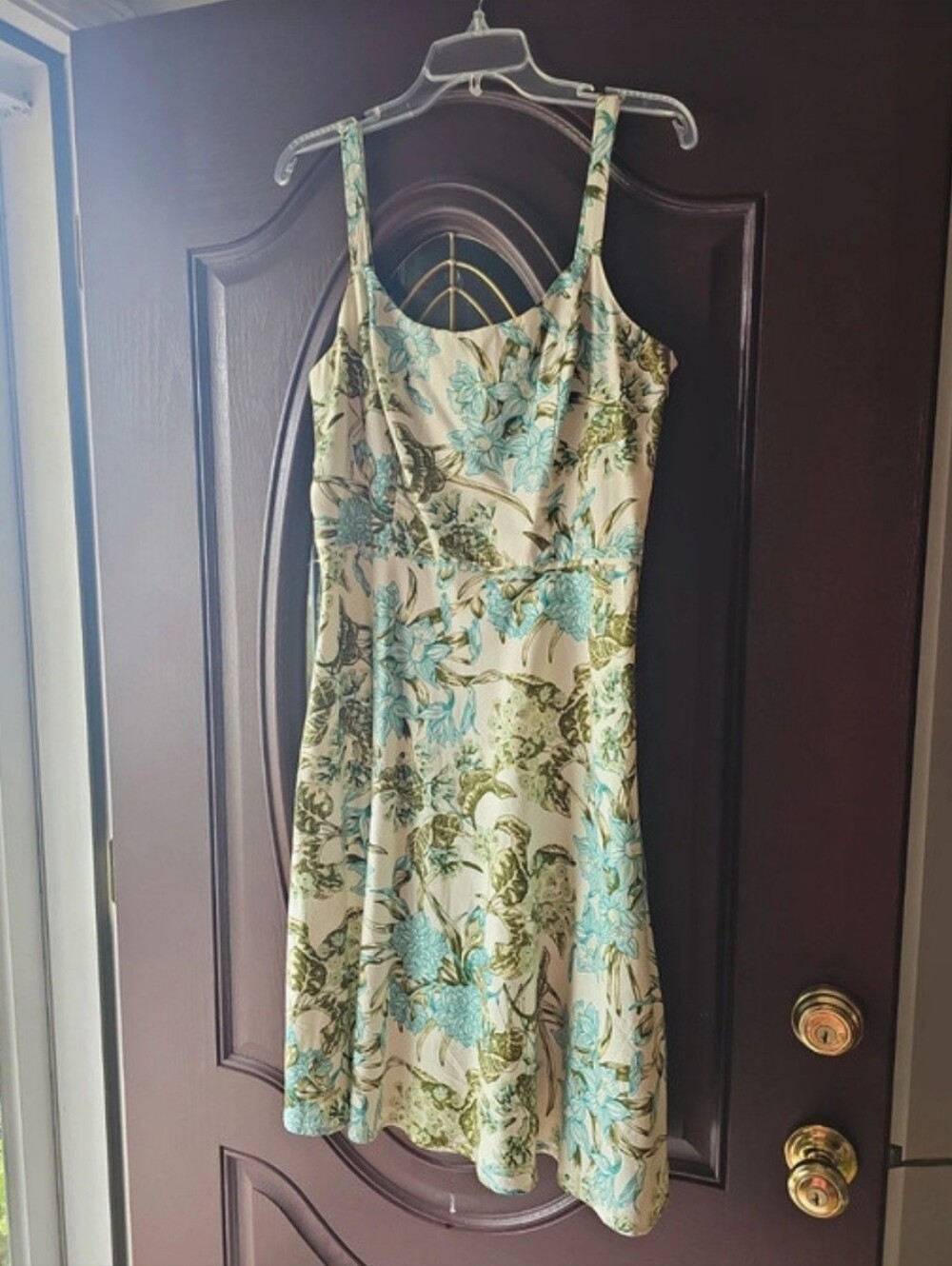 Lined Dress, whimsical print